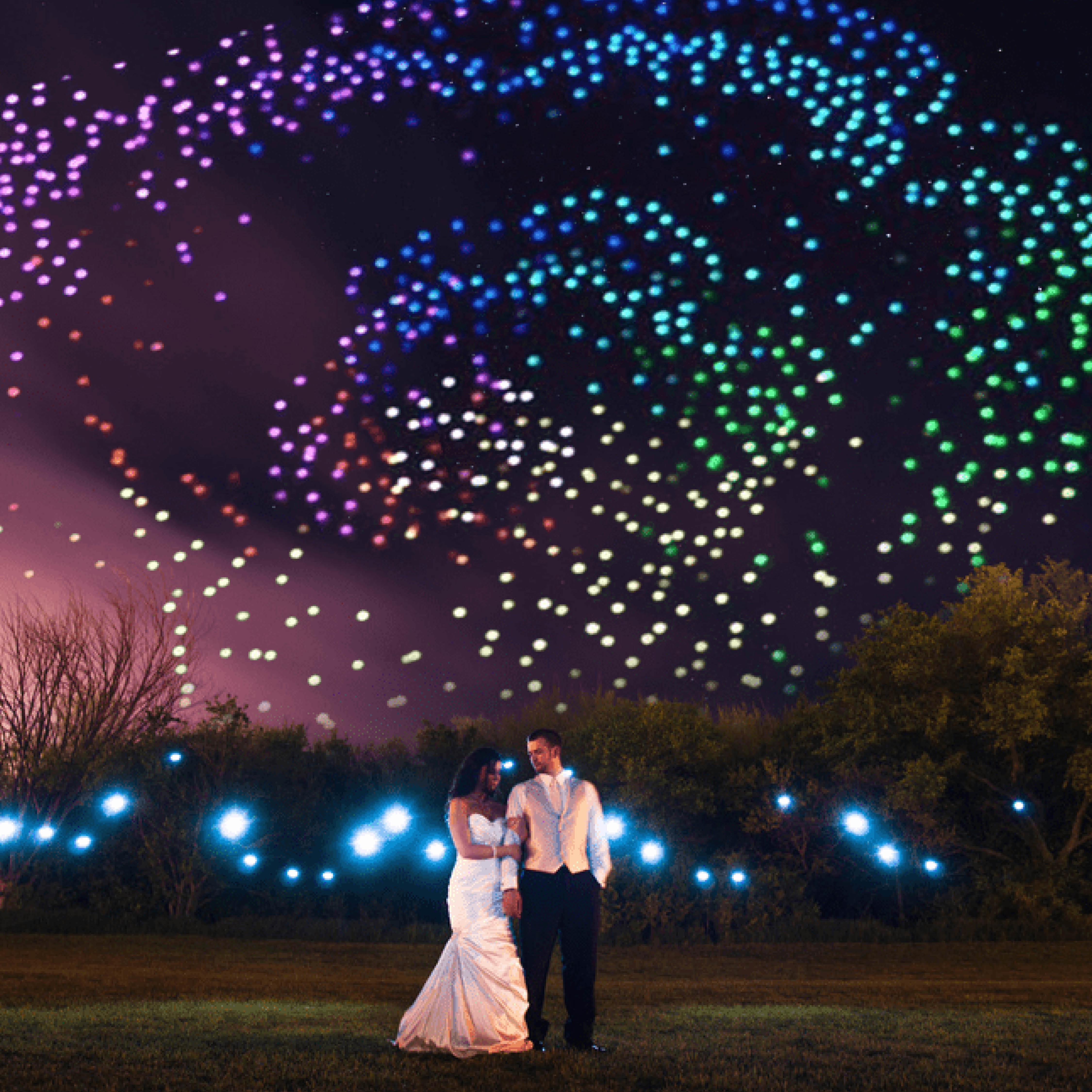 2024 wedding trends drone shows